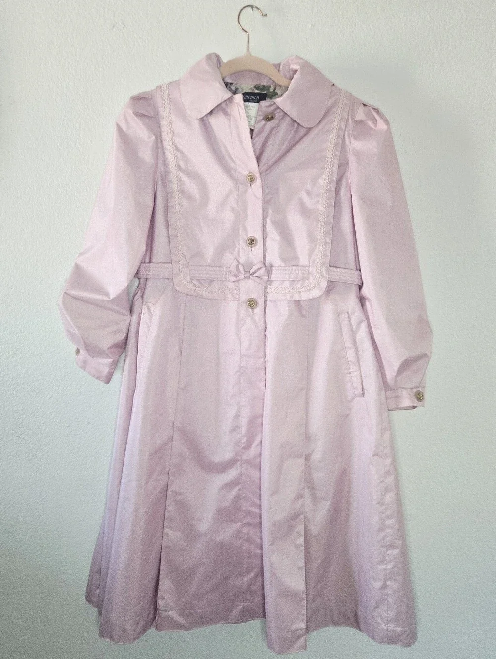 Rothschild Pink 3 Button Coat Girls sz 16